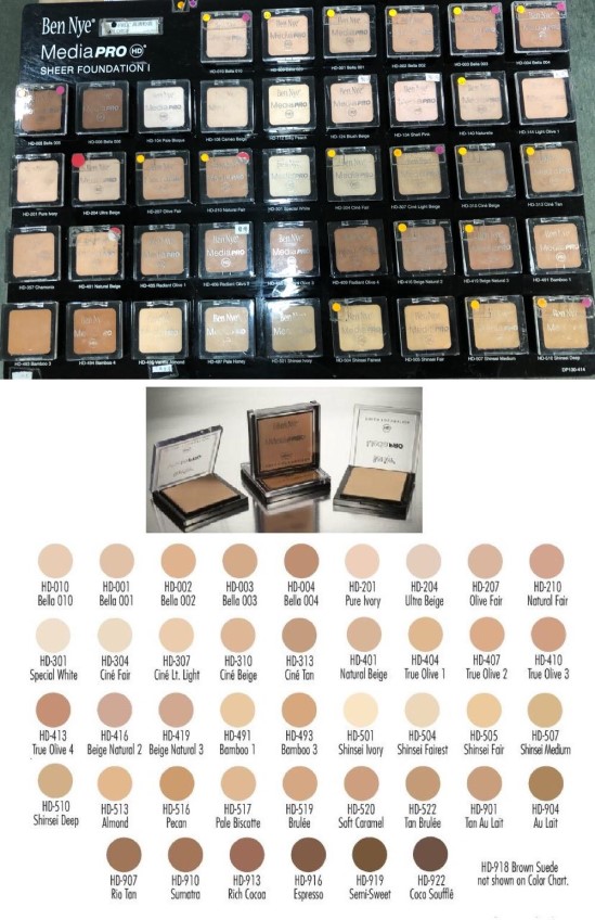 echo Ben Nye Sheer Foundation;