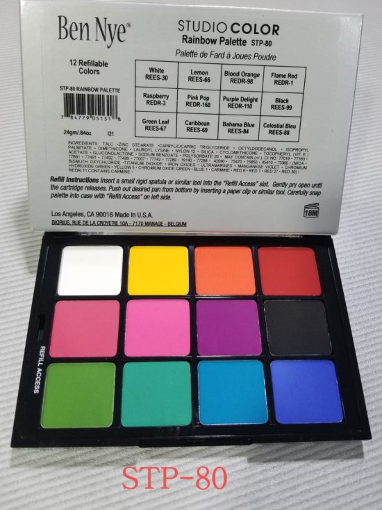 echo Ben Nye 12 Color-Rainbow Palette;