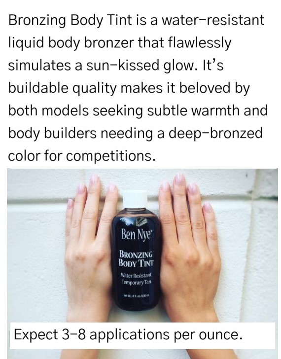 echo Ben Nye - Bronzing Body Tint;